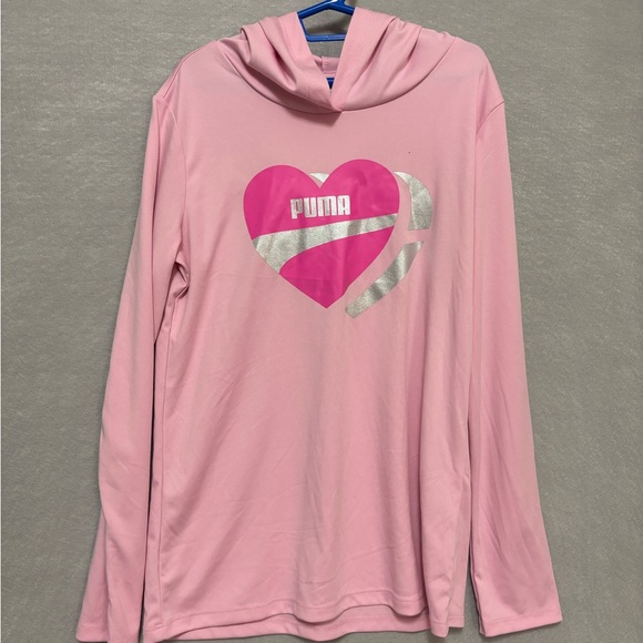 Puma Pink Long Sleeve with Heart Design - Picture 1 of 6